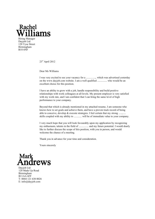 Pahami Tentang Cover Letter dan Cara Membuatnya